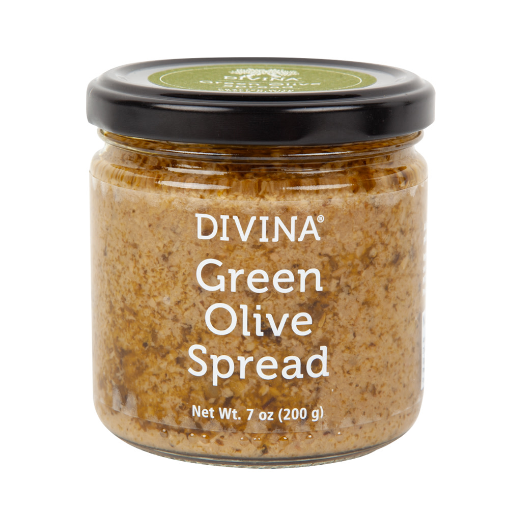 Divina Green Olive Spread 7 Oz Jar Nassau Candy