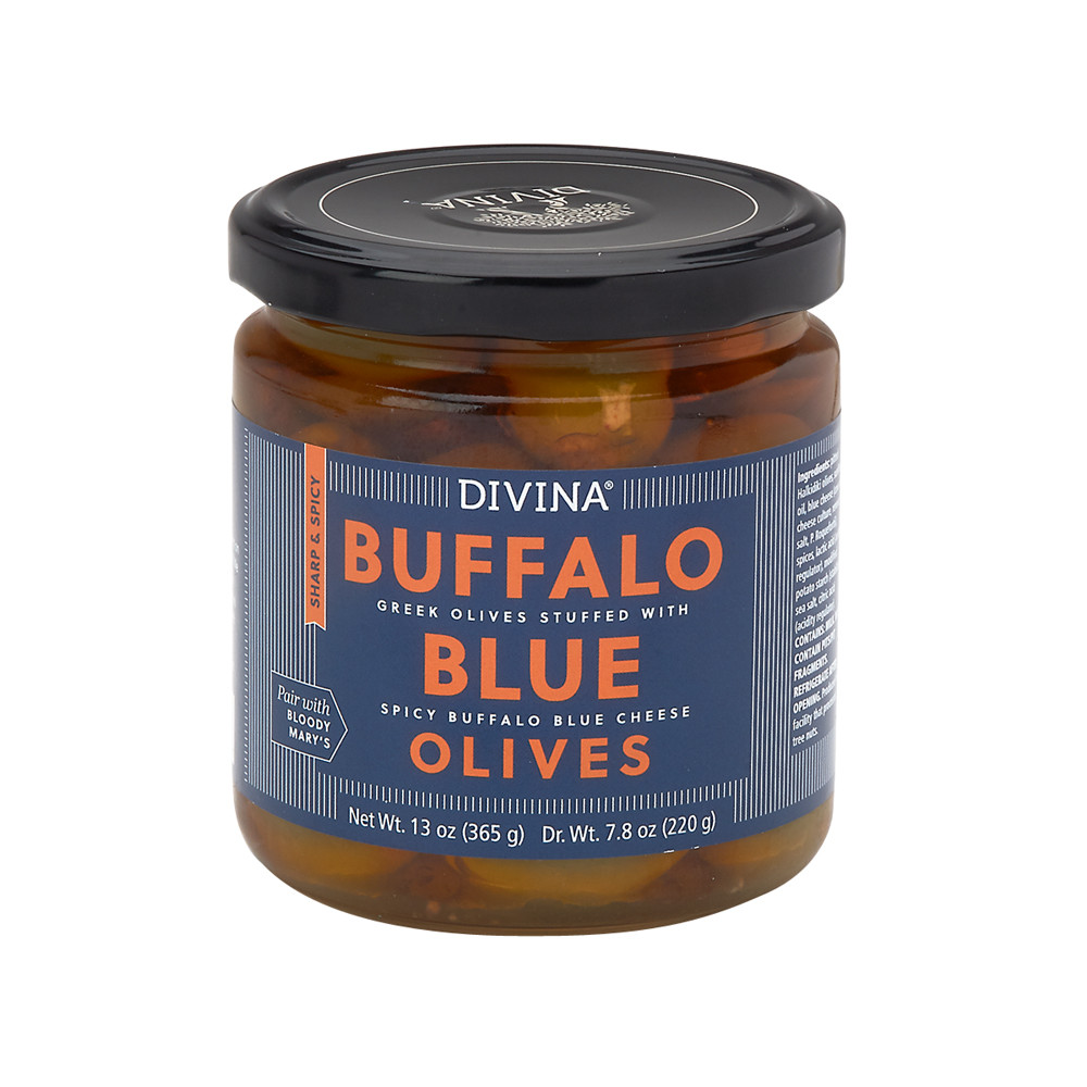 Divina Buffalo Blue Olives 8 oz Jar Nassau Candy