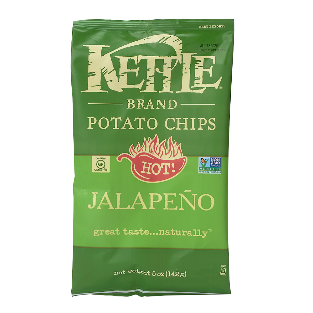 Kettle Jalapeno Potato Chips 5 Oz Bag Nassau Candy