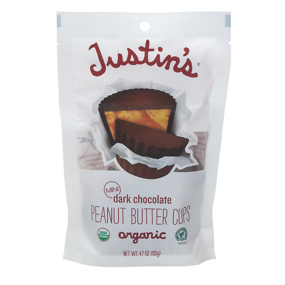Justin's Dark Chocolate Peanut Butter Cups Minis Nassau Candy