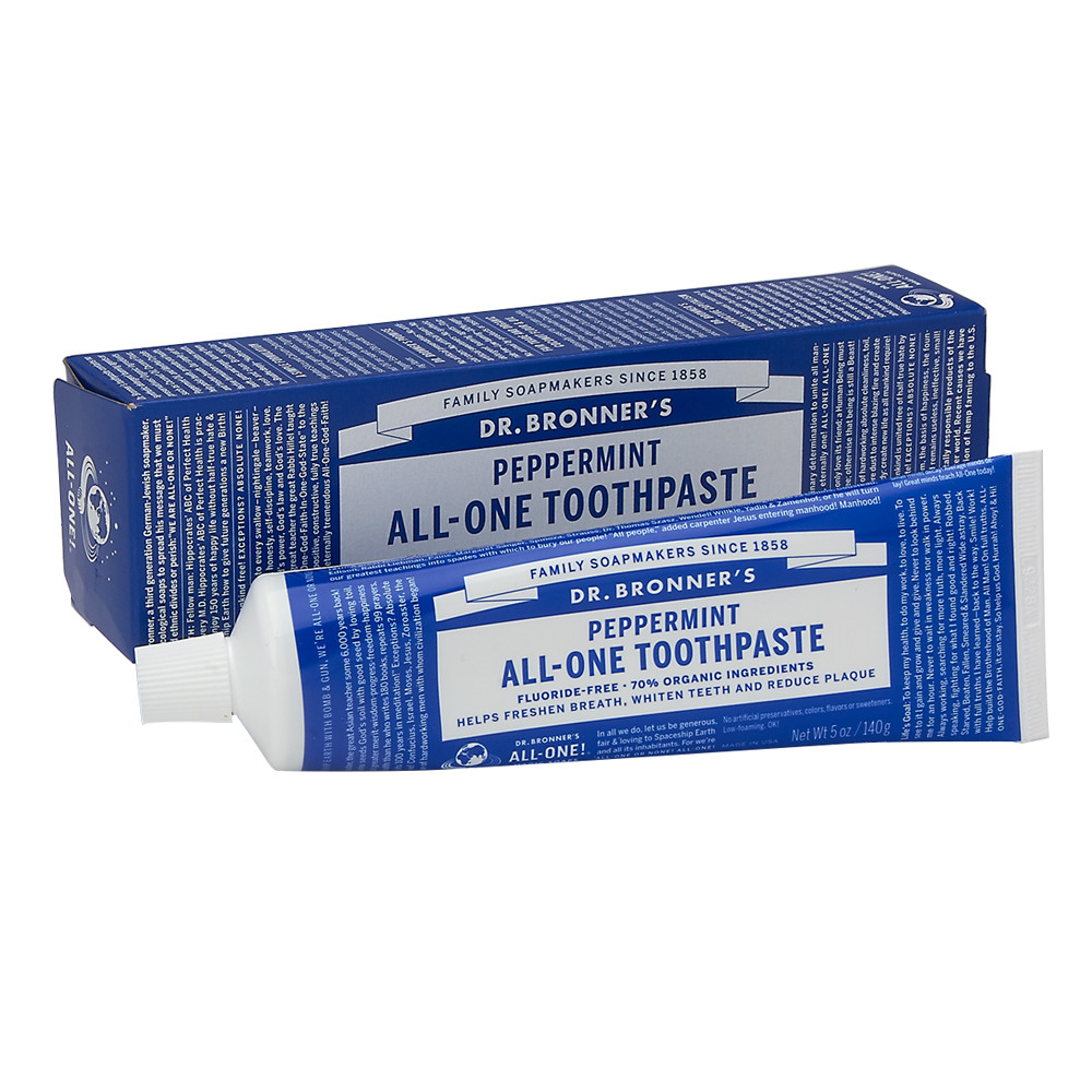 Flouride Free Toothpaste - Peppermint (5 Ounces) by Dr. Bronners