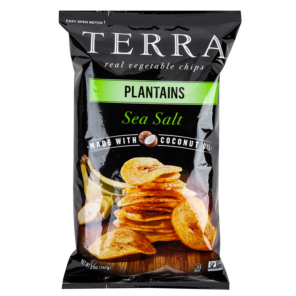 TERRA CHIPS PLANTAIN CHIPS WITH SEA SALT 6 OZ BAG