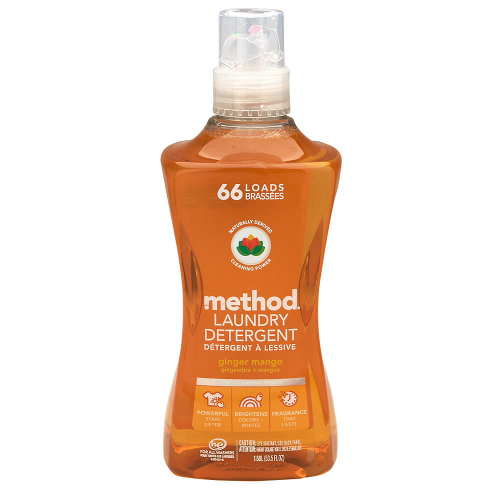 Method 4X Laundry Detergent Ginger Mango 66 Load Nassau Candy