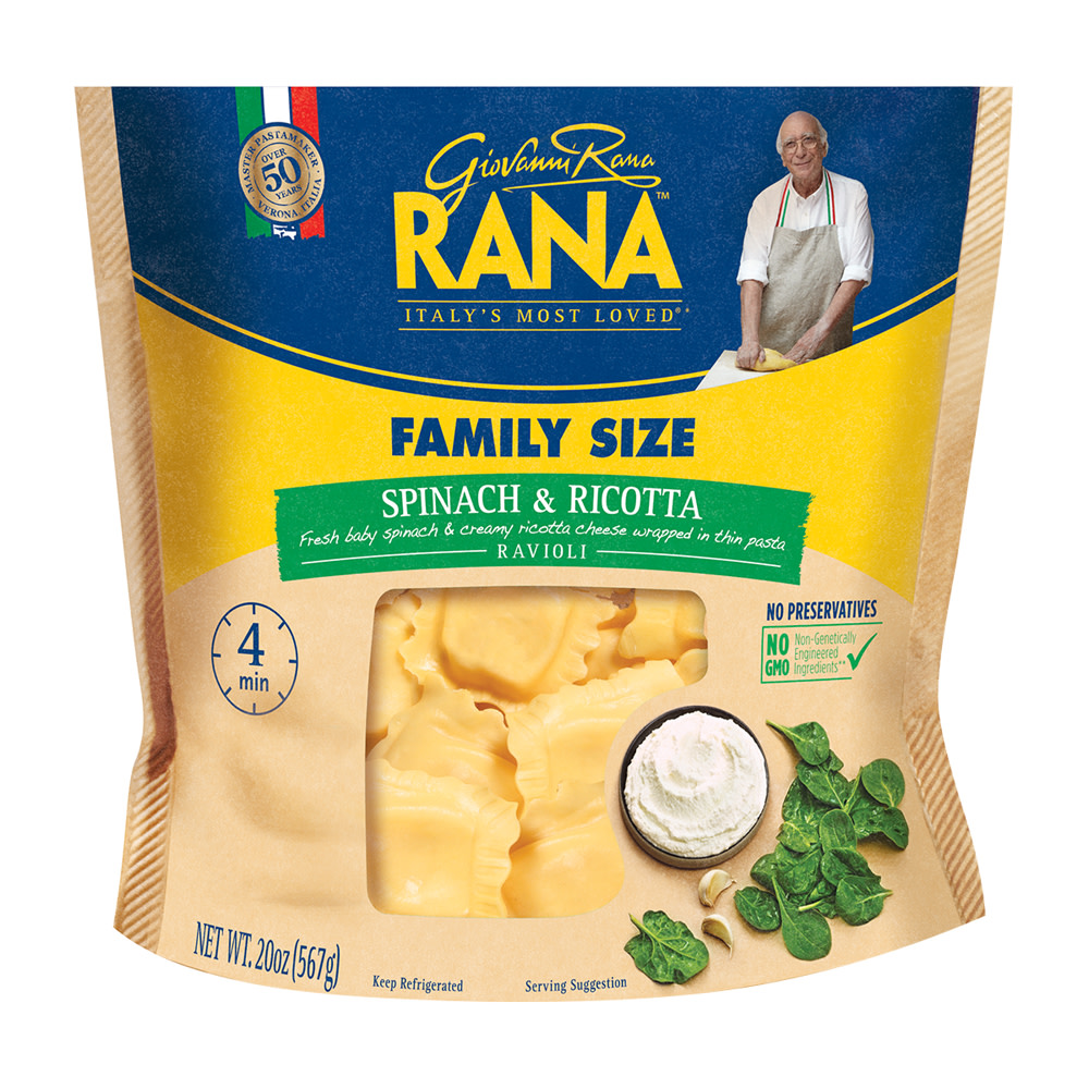 Rana Spinach Ricotta Ravioli 20 oz Pouch Nassau Candy