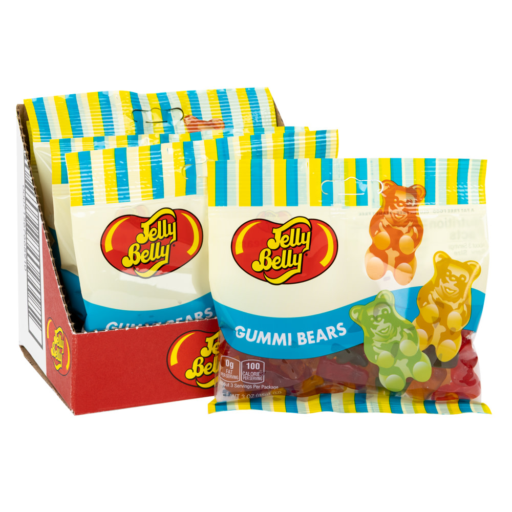 Jelly Belly Gummi Bears 3 Oz Bag Nassau Candy