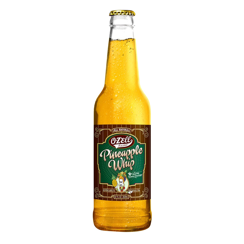 O-Zell Pineapple Whip Soda 12 Oz Bottle | Nassau Candy