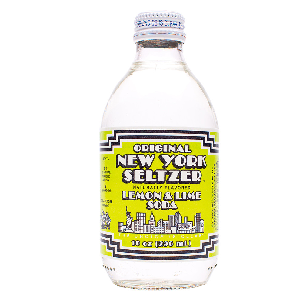 Original New York Seltzer Soda Lemon Lime Soda 10 Oz Bottle ...