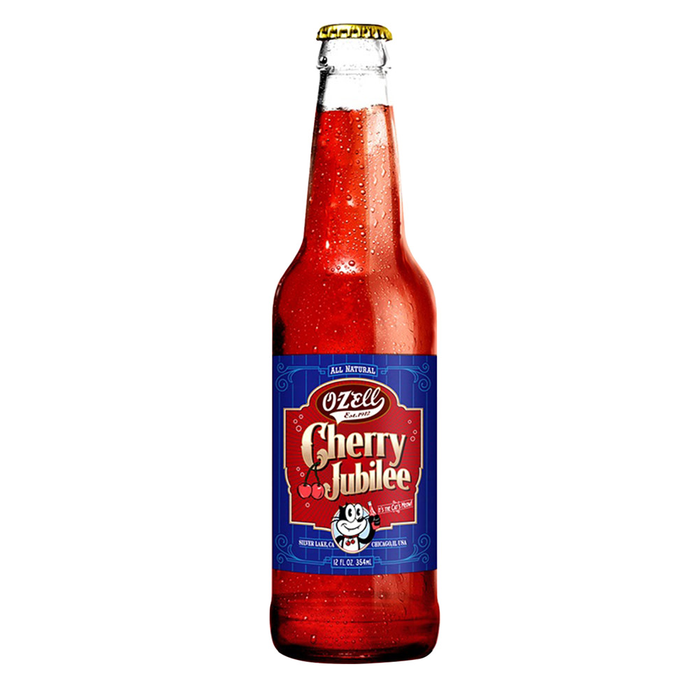 O-Zell Cherry Jubilee Soda 12 Oz Bottle | Nassau Candy