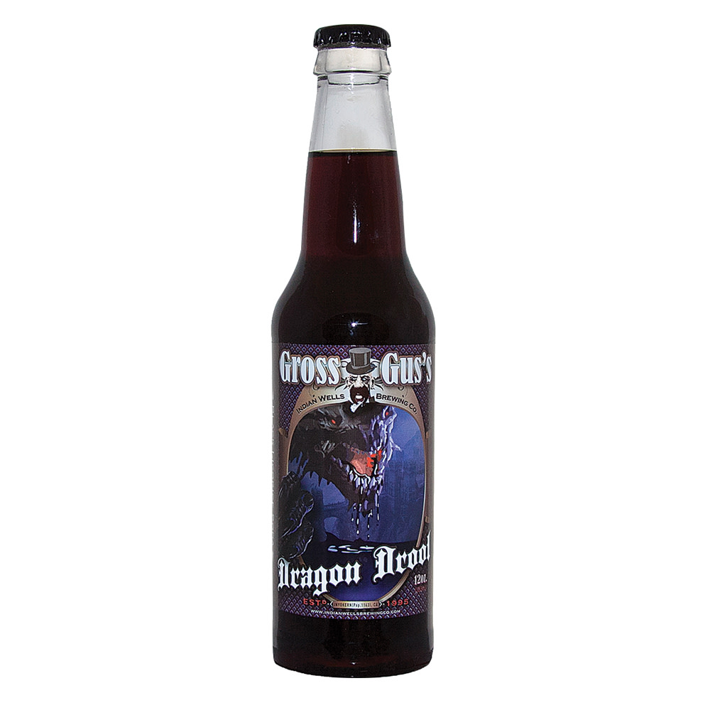 Gross Gus Dragon Drool Black Licorice Soda 12 Oz Bottle Nassau Candy