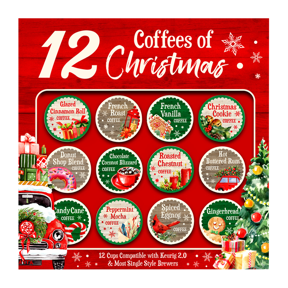 12 K Cup Coffees of Christmas 25.6 oz 