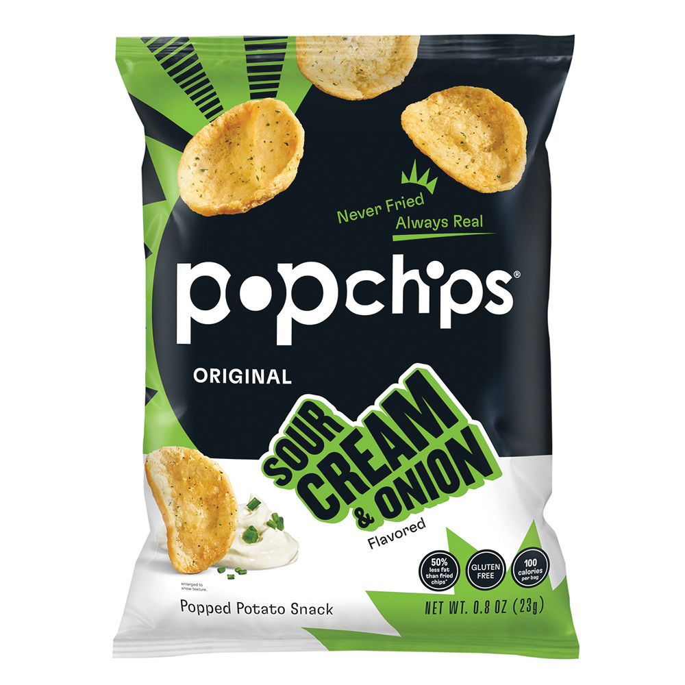 Popchips Sour Cream & Onion 0.8 oz Pouch | Nassau Candy