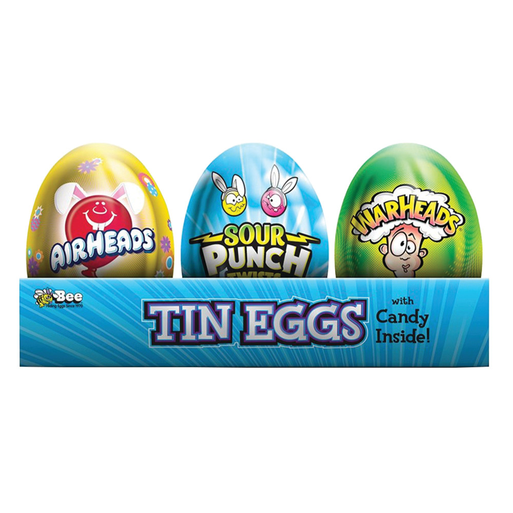 Airheads & Warheads Assorted Tin Easter Eggs | Nassau Candy