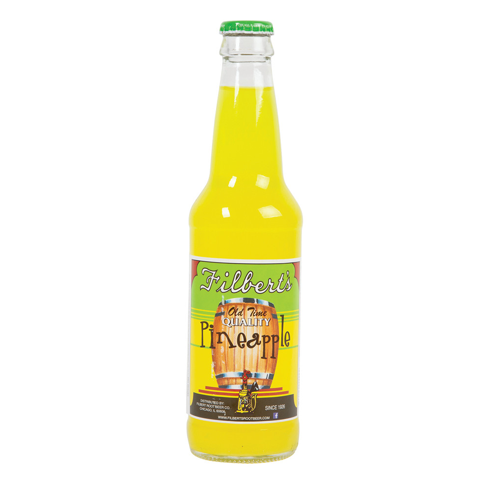 Filbert's Pineapple Soda 12 oz Nassau Candy