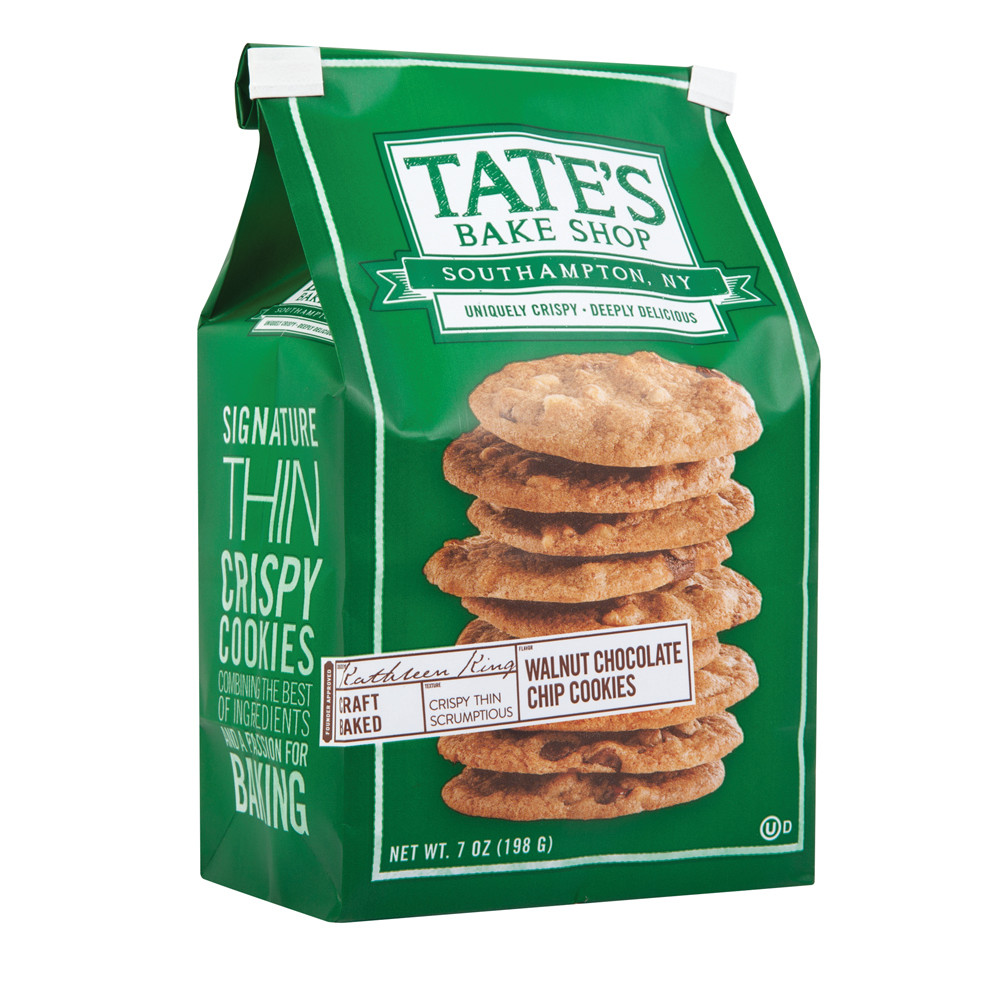 Tate's Bake Shop Ceramic Cookie Jar with Walnut Chocolate Chip Cookies