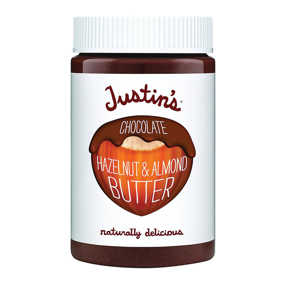 Justin's Chocolate Hazelnut Almond Butter 16 oz Jar Nassau Candy
