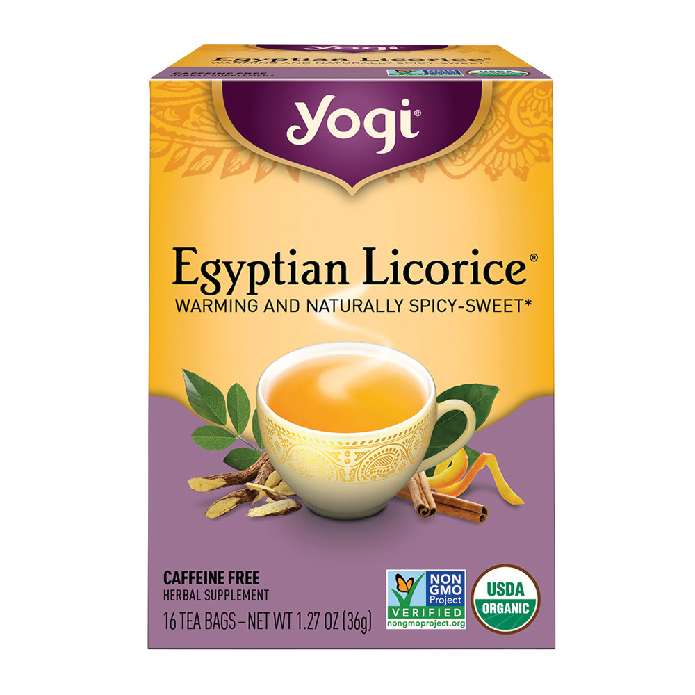 Yogi Tea Egyptian Licorice 16 Ct Box Nassau Candy