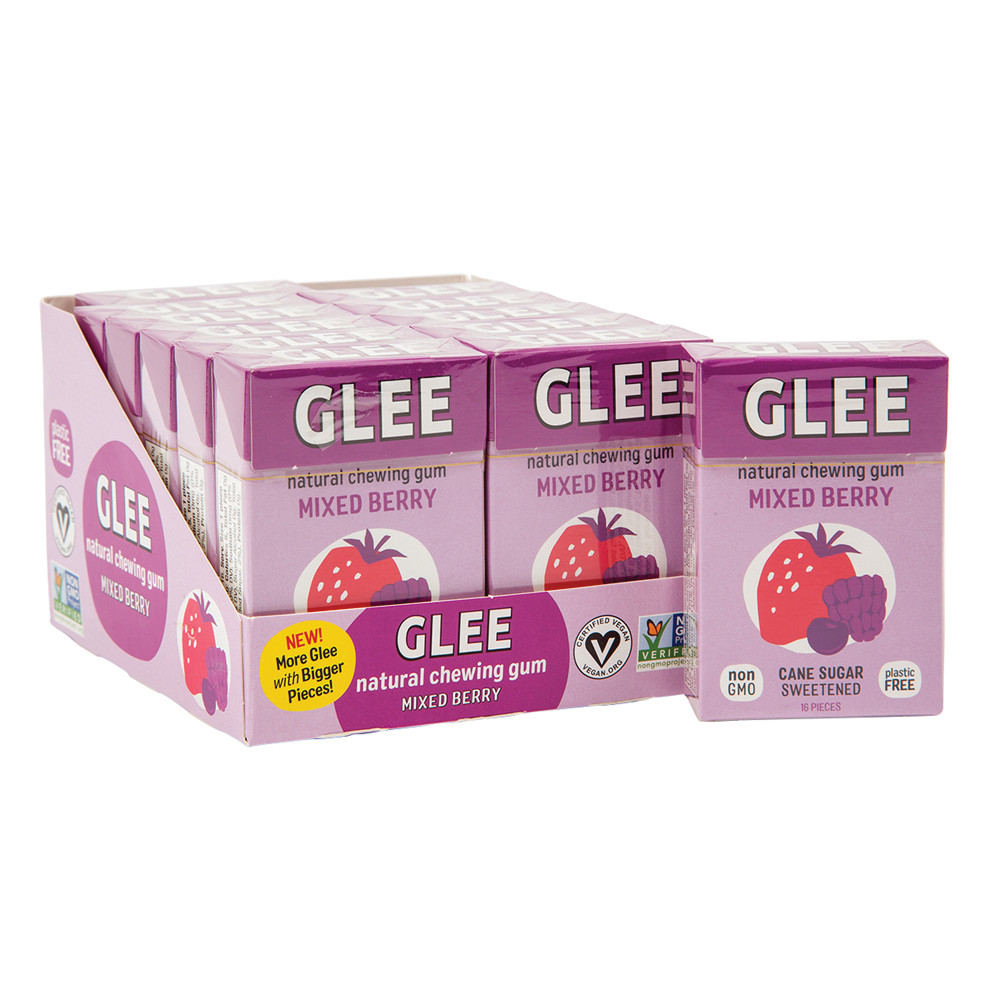 Glee Gum Mixed Berry 1 oz Box Nassau Candy