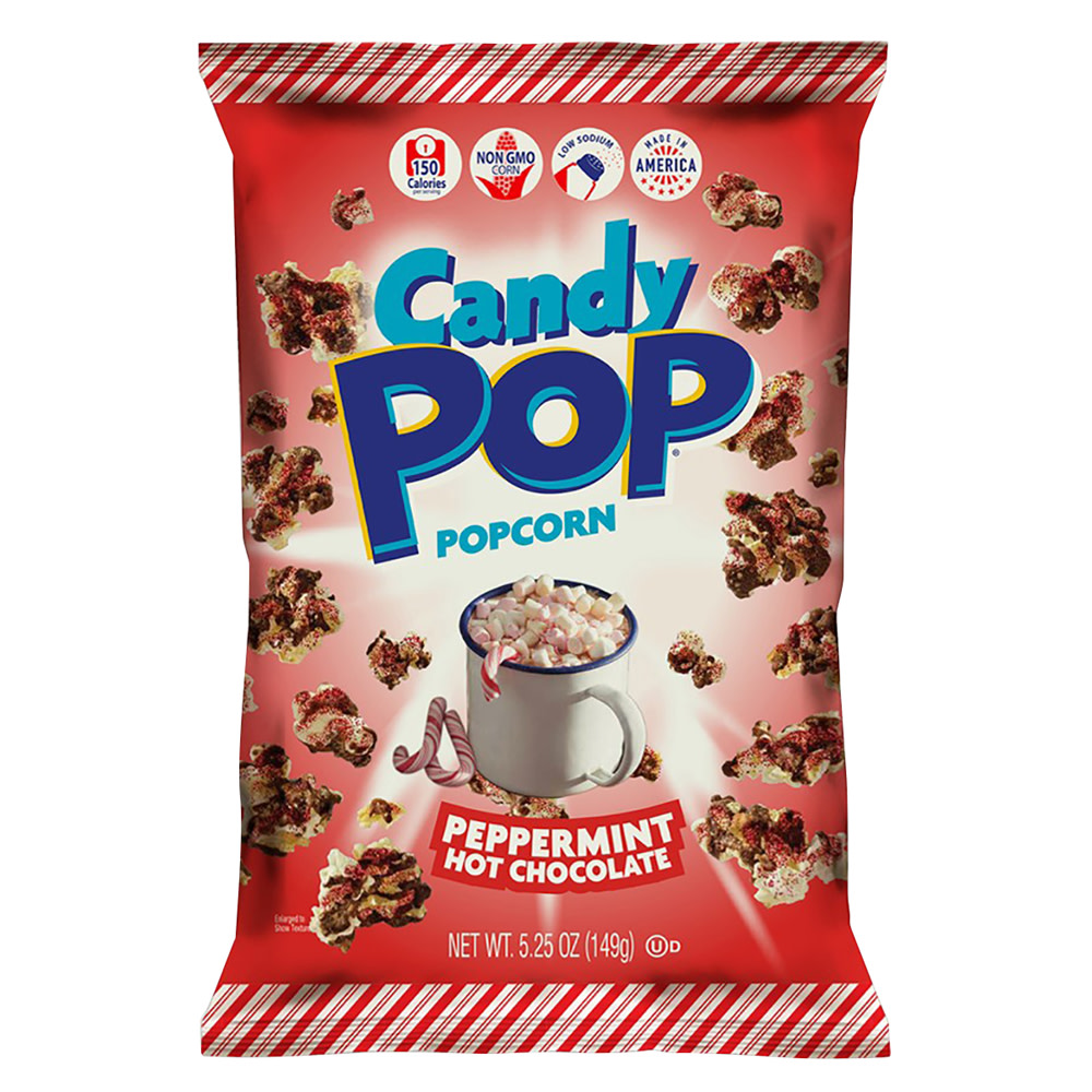 Candy Pop Peppermint Candy Popcorn 5.25 oz Bag | Nassau Candy