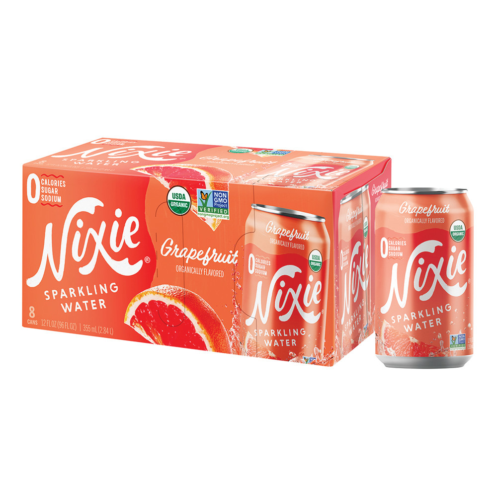 Nixie Sparkling Water, Peach Black Tea, 8 Pack - 8 pack, 12 fl oz cans