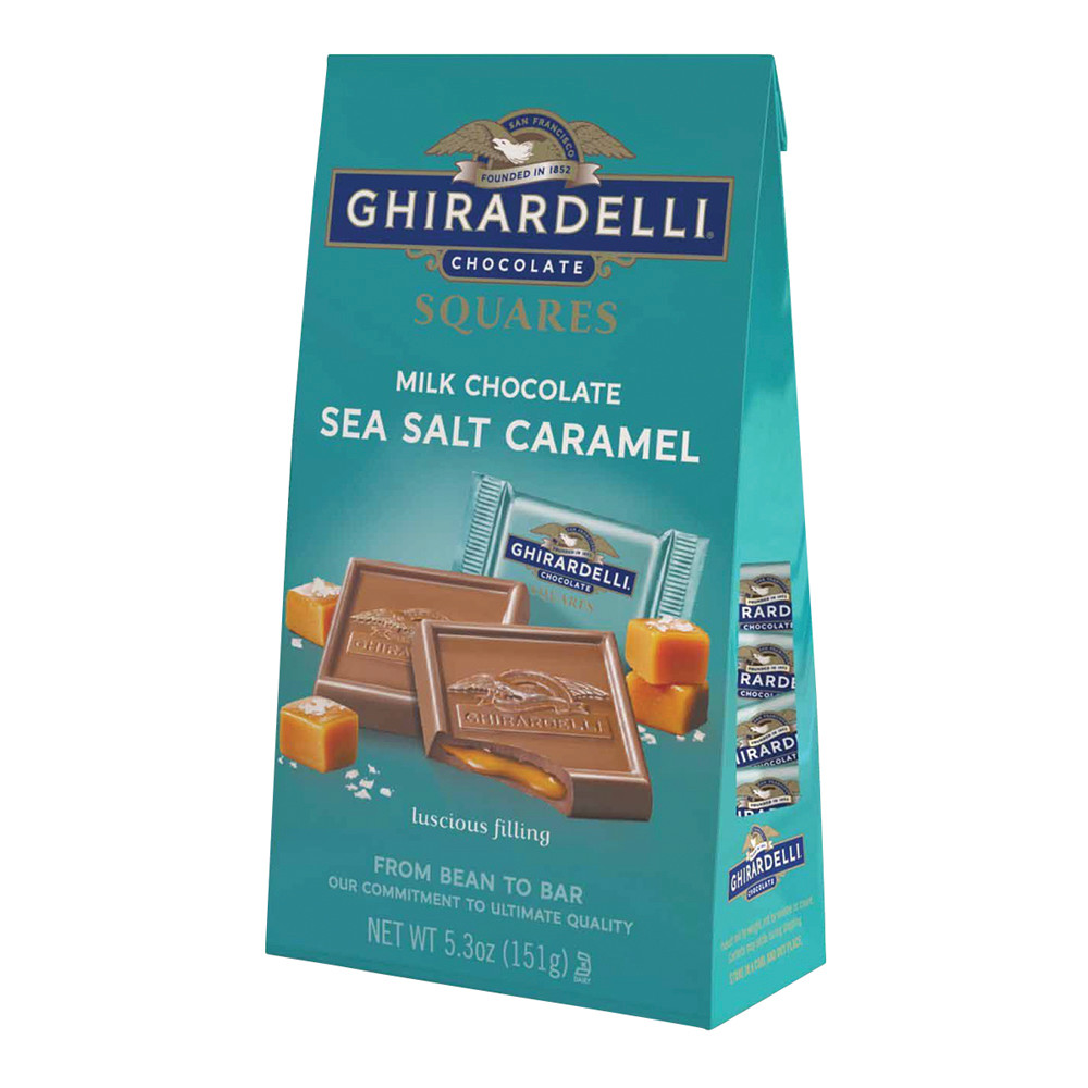 Ghirardelli Sea Salt Caramel Squares Nassau Candy