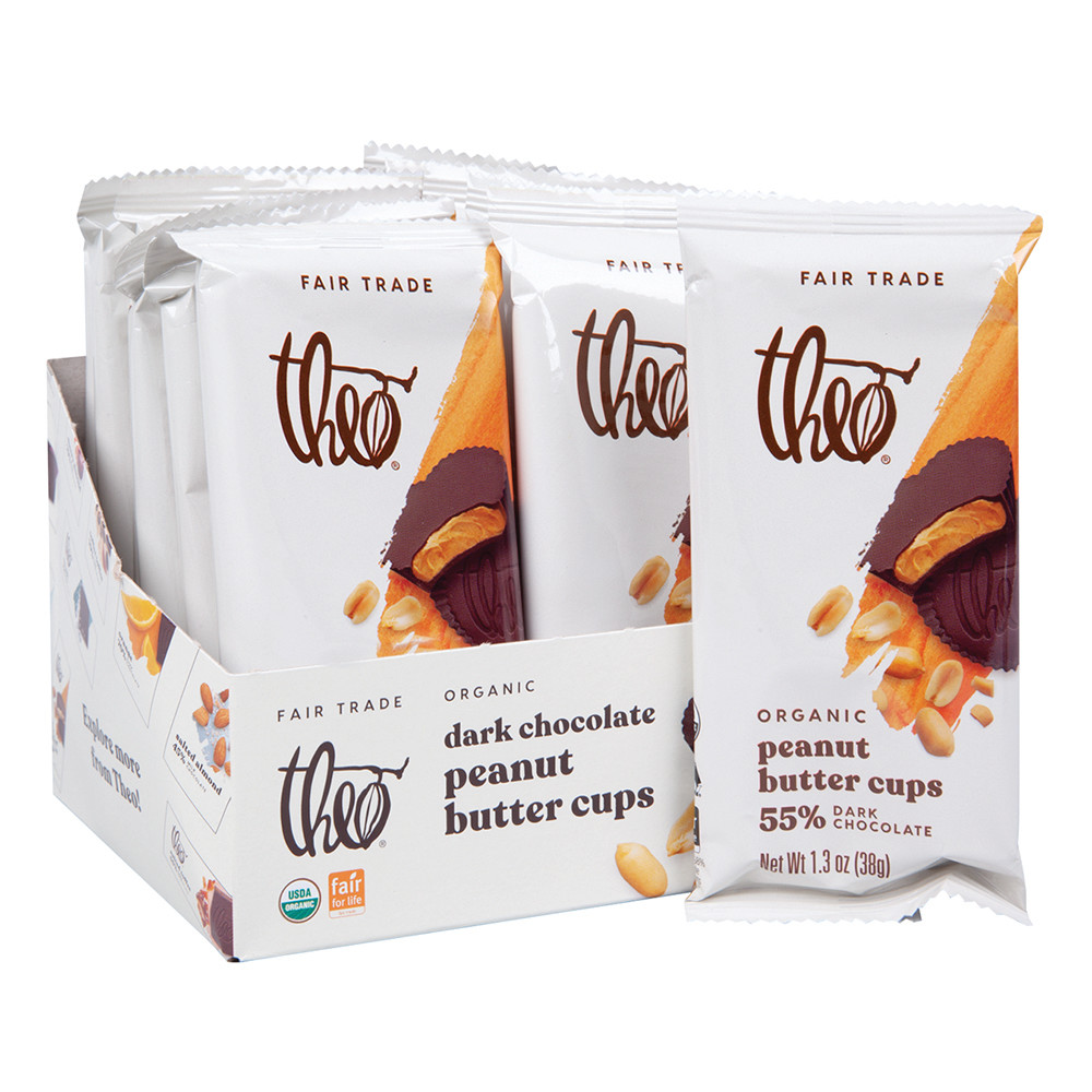 Theo Dark Chocolate Peanut Butter Cup 1.3 Oz | Nassau Candy