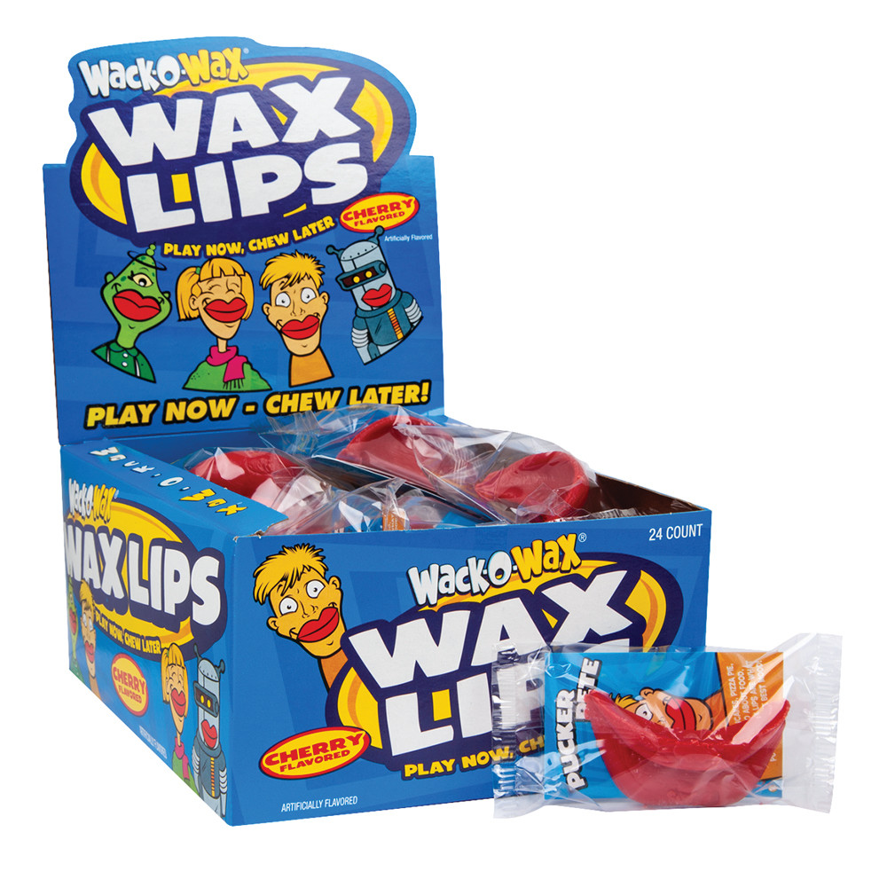 Wack-O-Wax Wax Lips Cherry Flavored 0.5 oz | Nassau Candy
