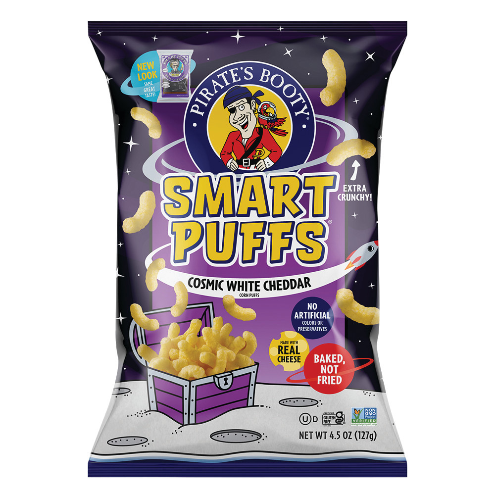 Pirates Booty Smart Puffs 4 5 Oz Bag Nassau Candy