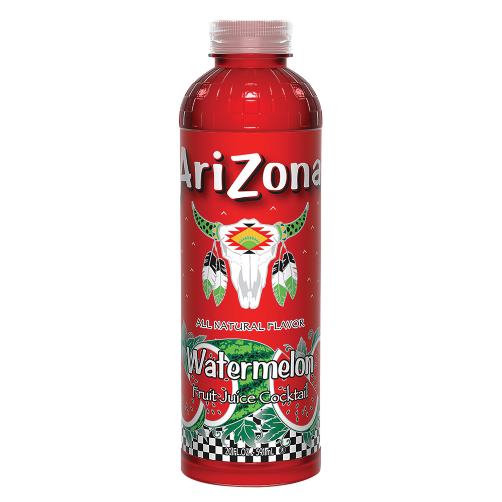 Arizona Tallboy Watermelon Fruit Juice Cocktail 20 oz Bottle Nassau Candy