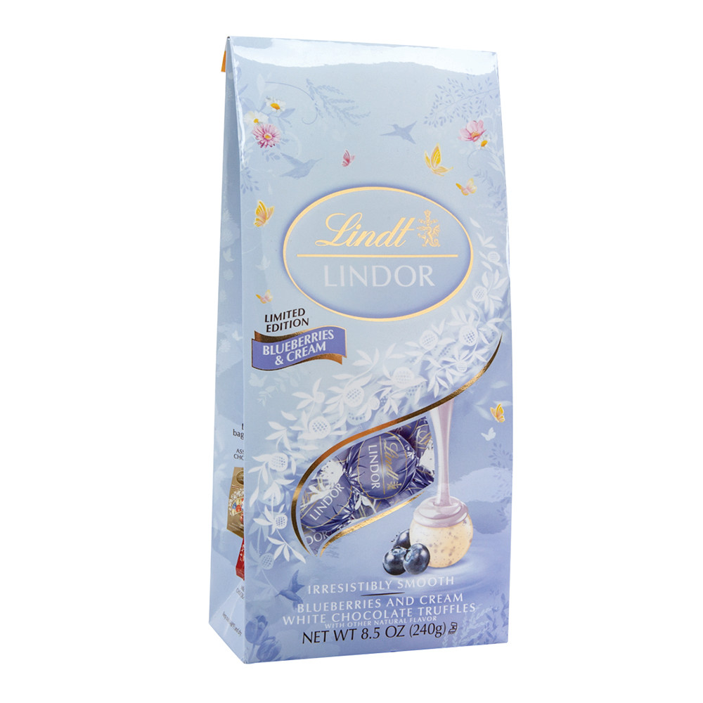 Lindt Blueberry & Cream Truffle 8.5 oz Bag Nassau Candy