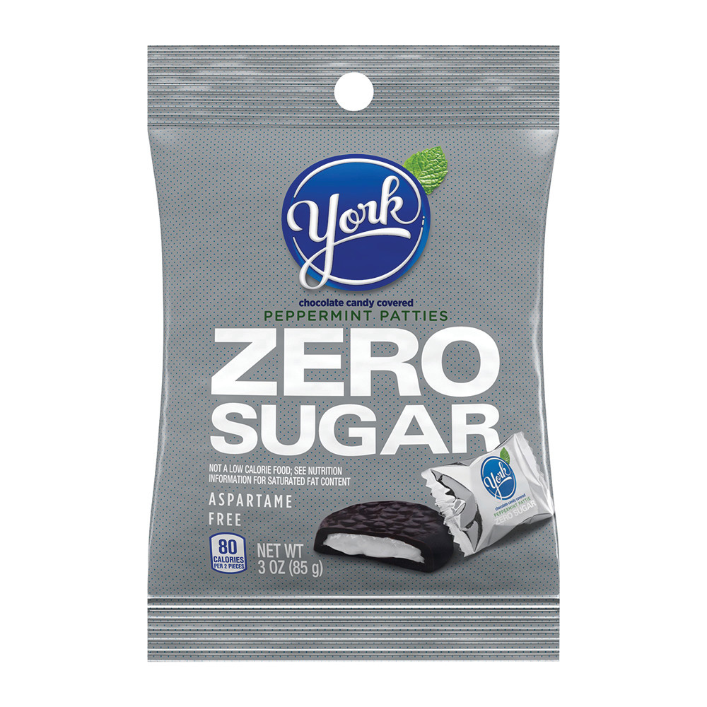 YORK SUGAR FREE Peppermint Pattie Peg Bag, 3 oz, 12 Count –