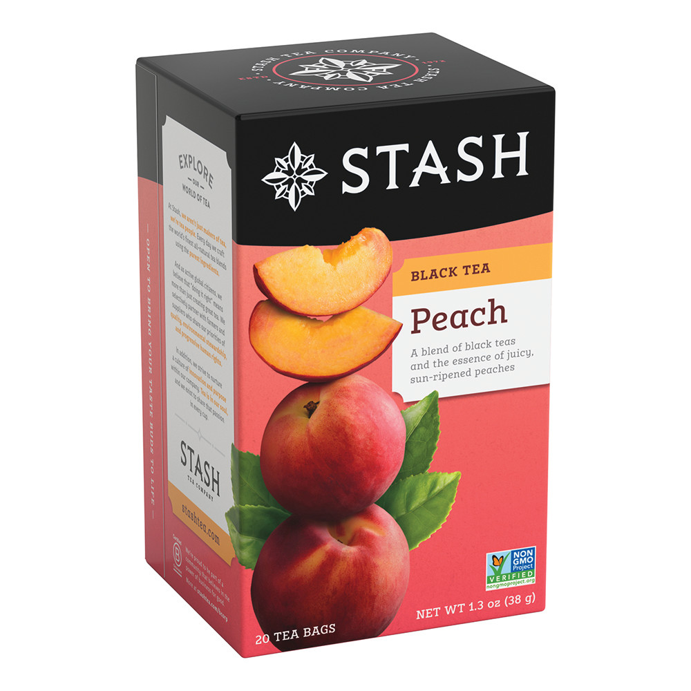 Stash Peach Black Tea, Tea , 20 ct