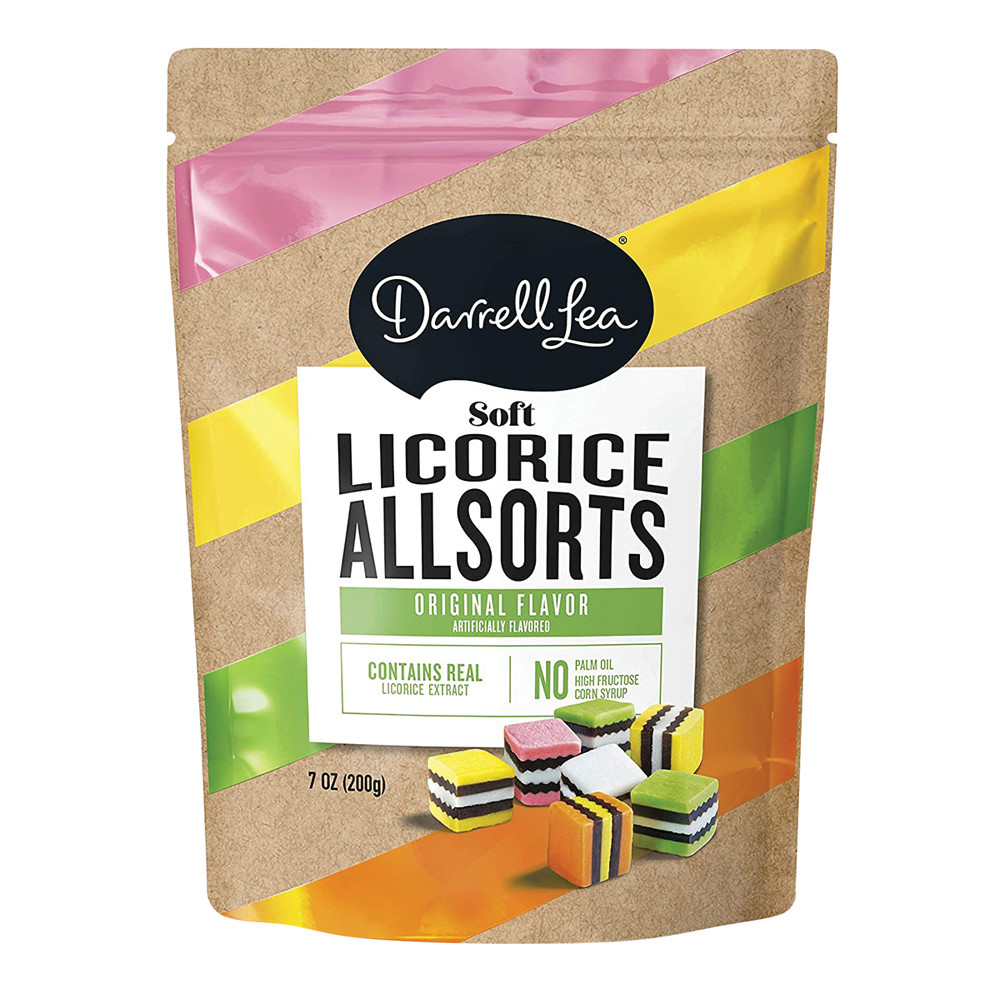 Darrell Lea Liquorice Allsorts 7 oz Pouch Nassau Candy