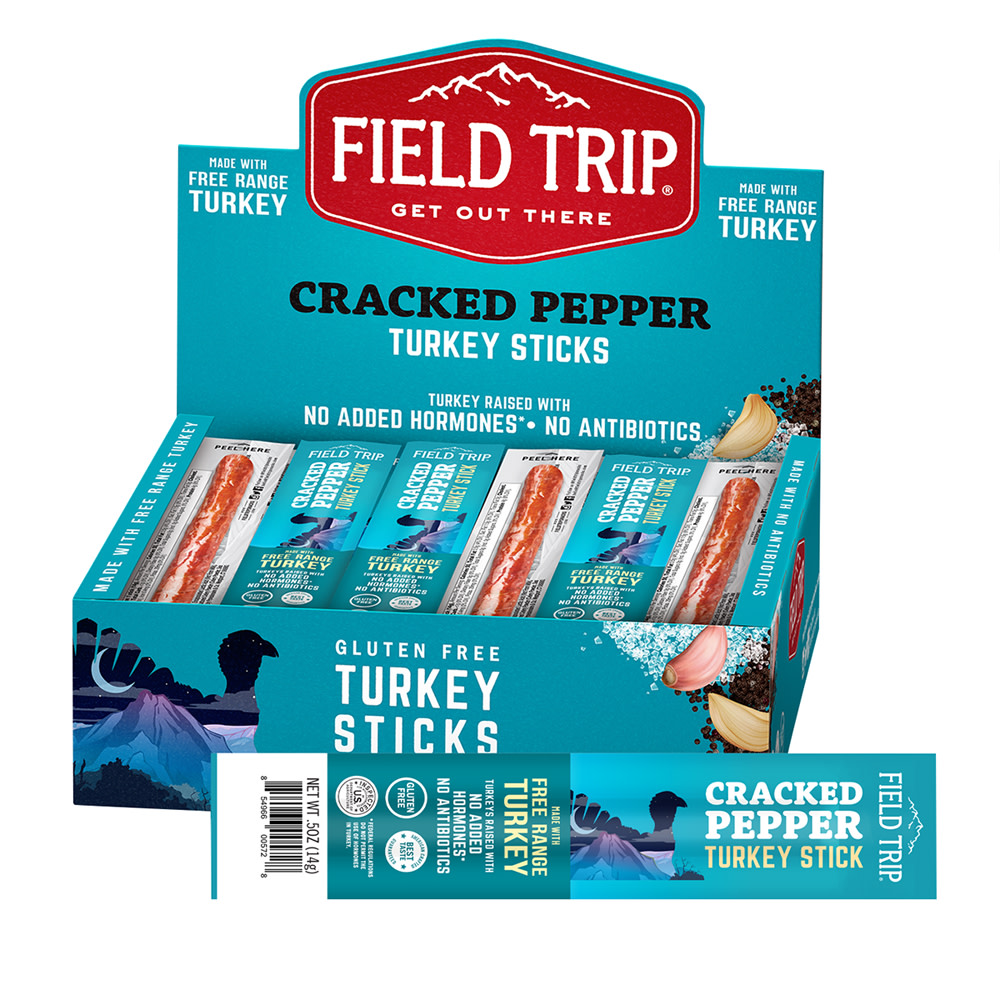 Field Trip Mini Turkey Stick Cracked Pepper 0.5 oz Nassau Candy