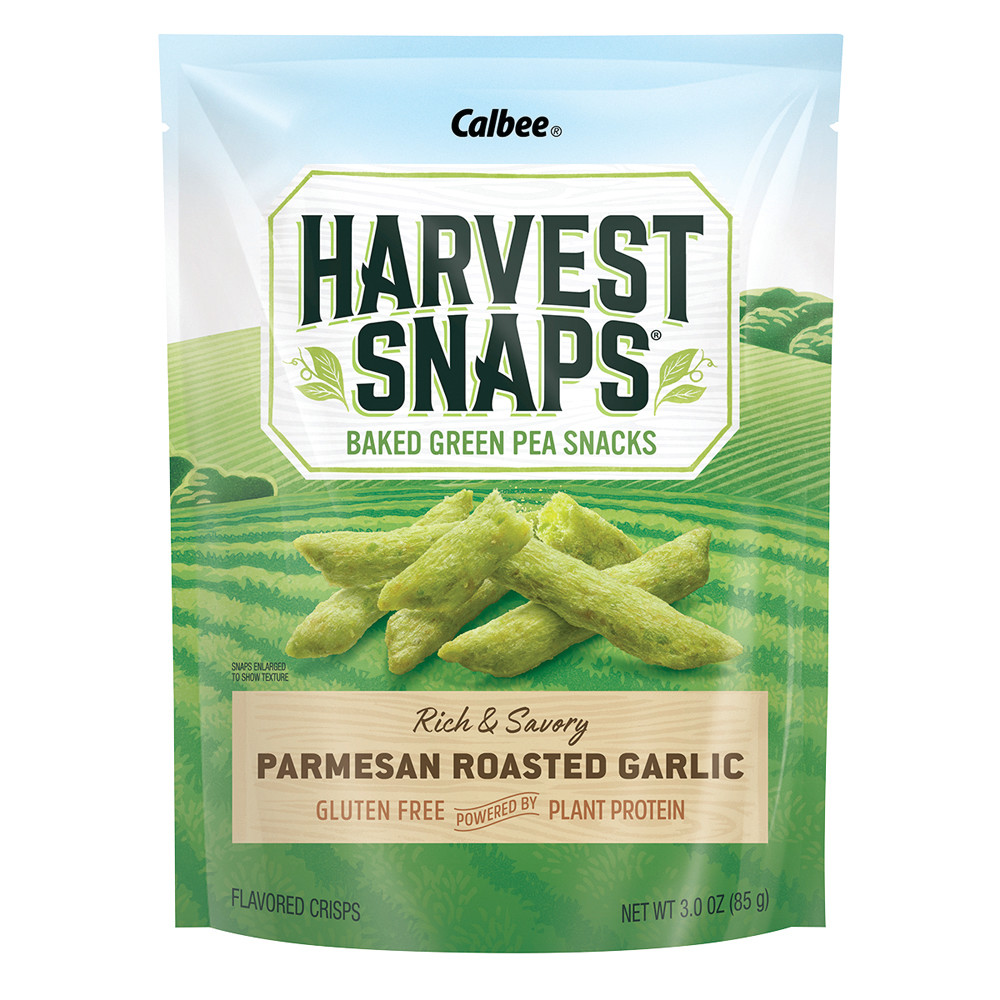 Calbee Harvest Snaps Parmesan Garlic Snapea Crisps Nassau Candy