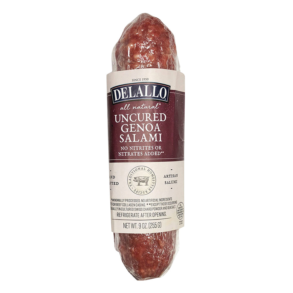 Delallo Genoa Salami 9 oz | Nassau Candy