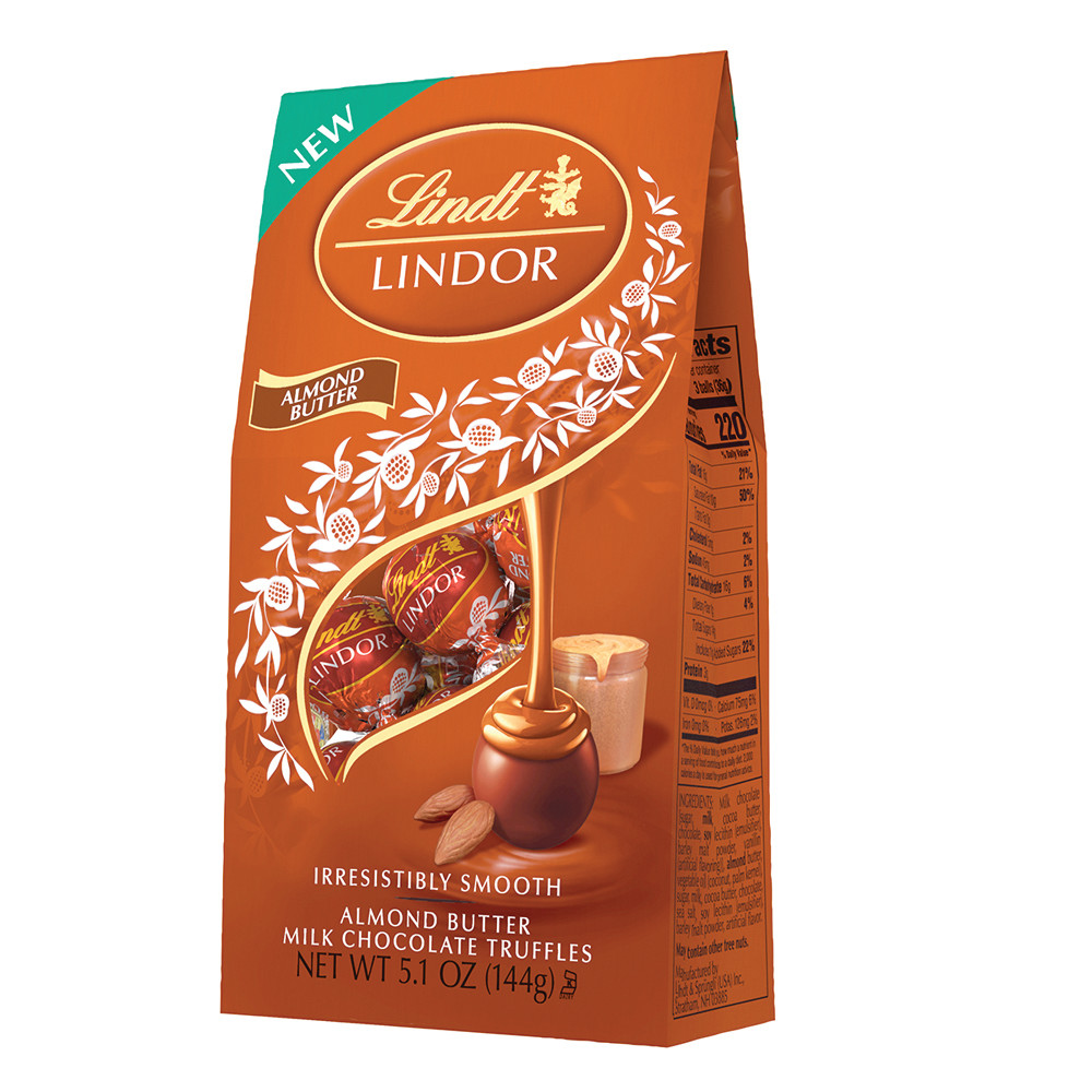 Lindt Lindor Almond Butter Truffle 51 Oz Bag Nassau Candy 9829
