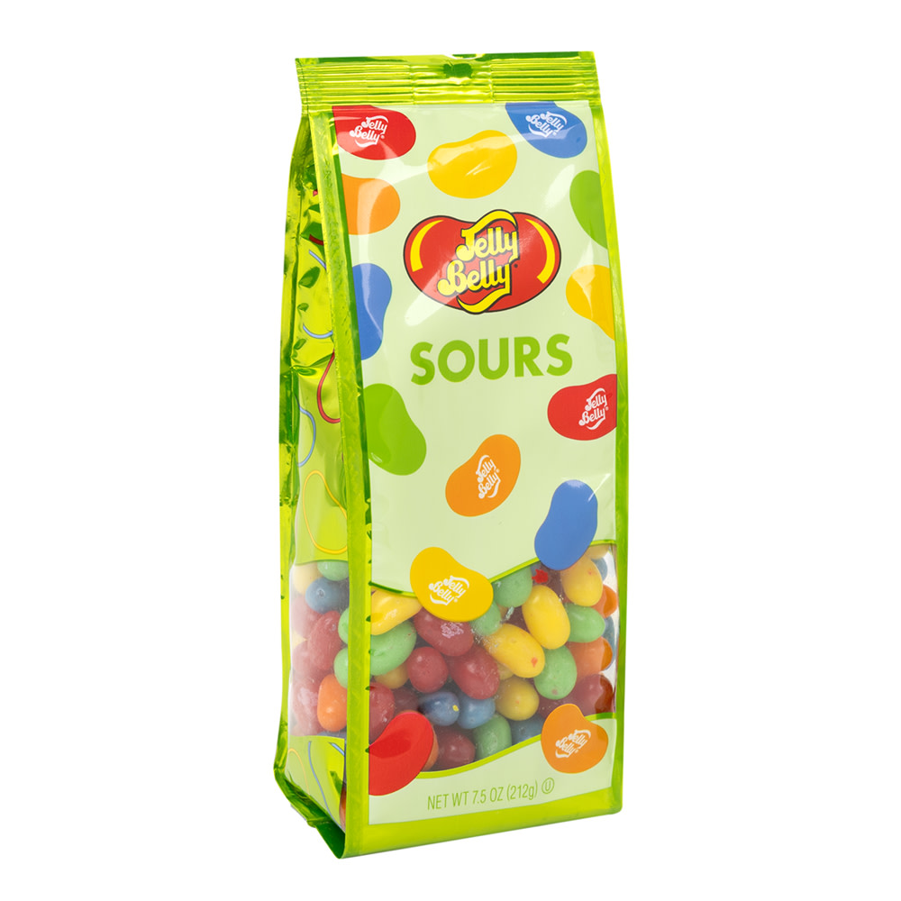 Jelly Belly Sours Jelly Beans 7.5 Oz Gift Bag Nassau Candy