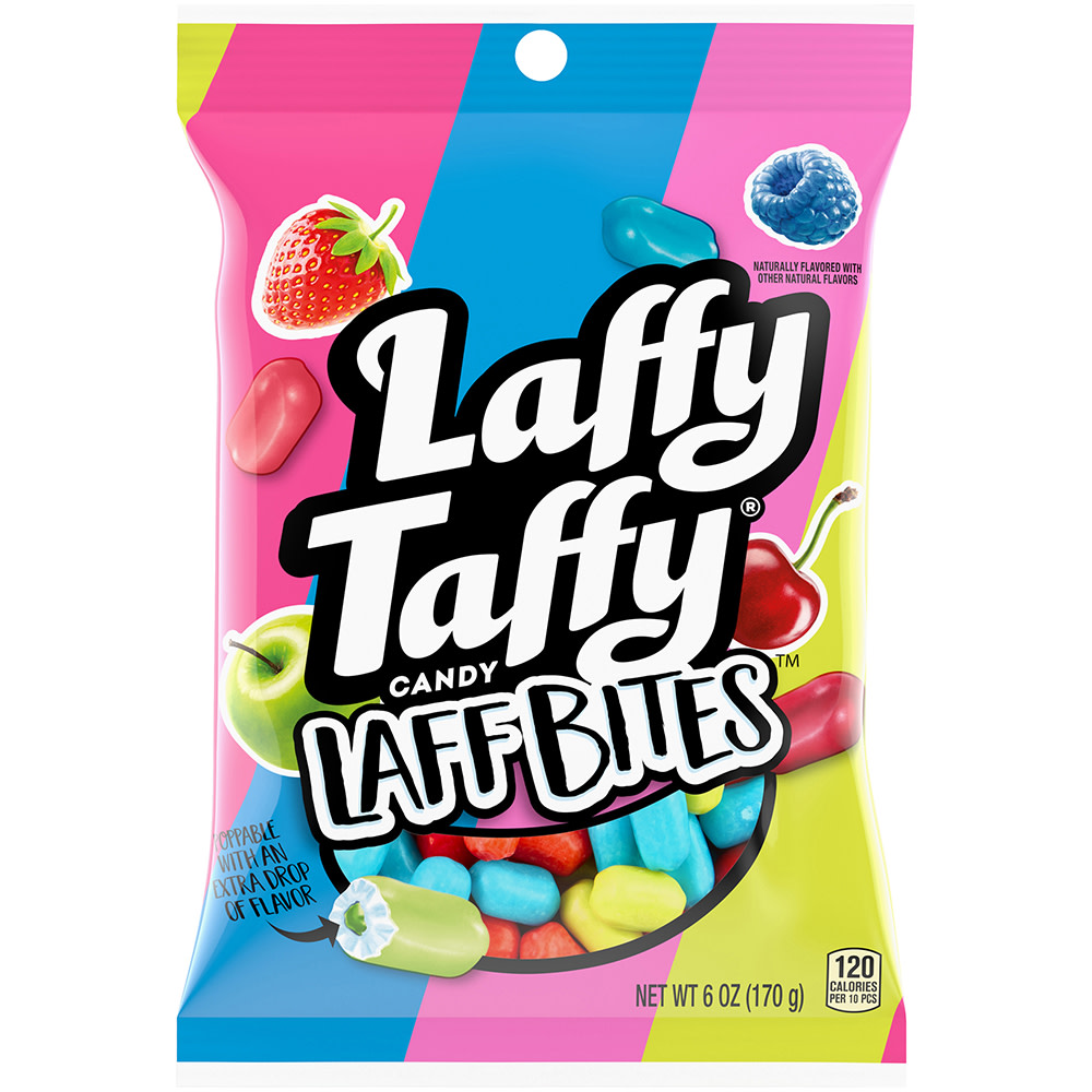 Laffy Taffy Laff Bites 6 oz Peg Bag Nassau Candy