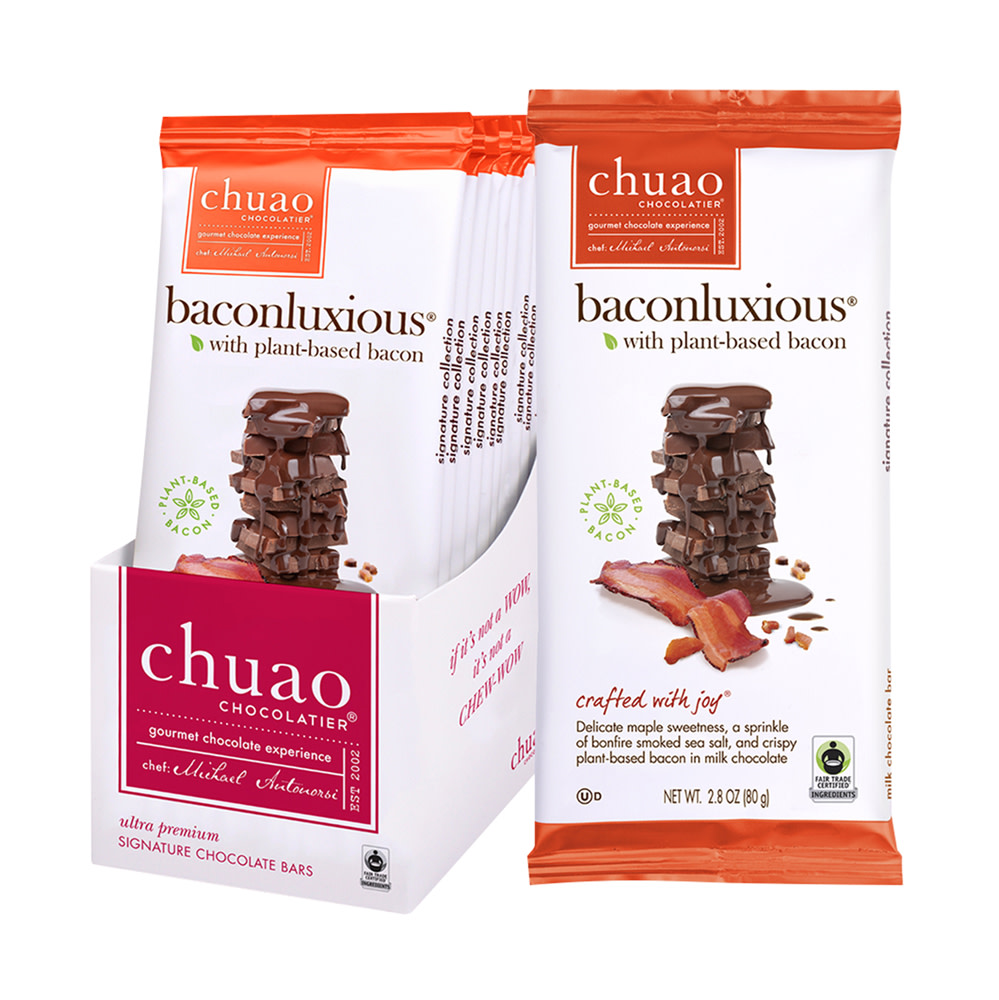 Chuao Plant Based Baconluxious Bar 2.8 oz | Nassau Candy