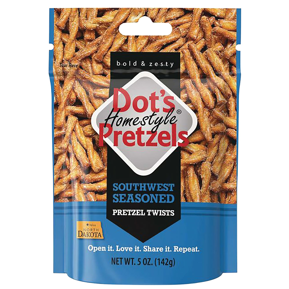 Dot S Southwest Pretzels 5 Oz Pouch Nassau Candy   931733 