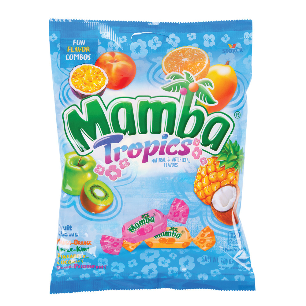 Mamba Tropics 7.05 oz Peg Bag | Nassau Candy