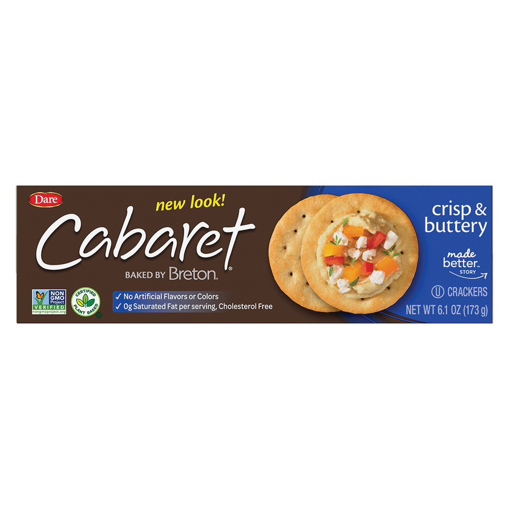 Dare Cabaret Crisp & Buttery Crackers 6.1 oz Box Nassau Candy