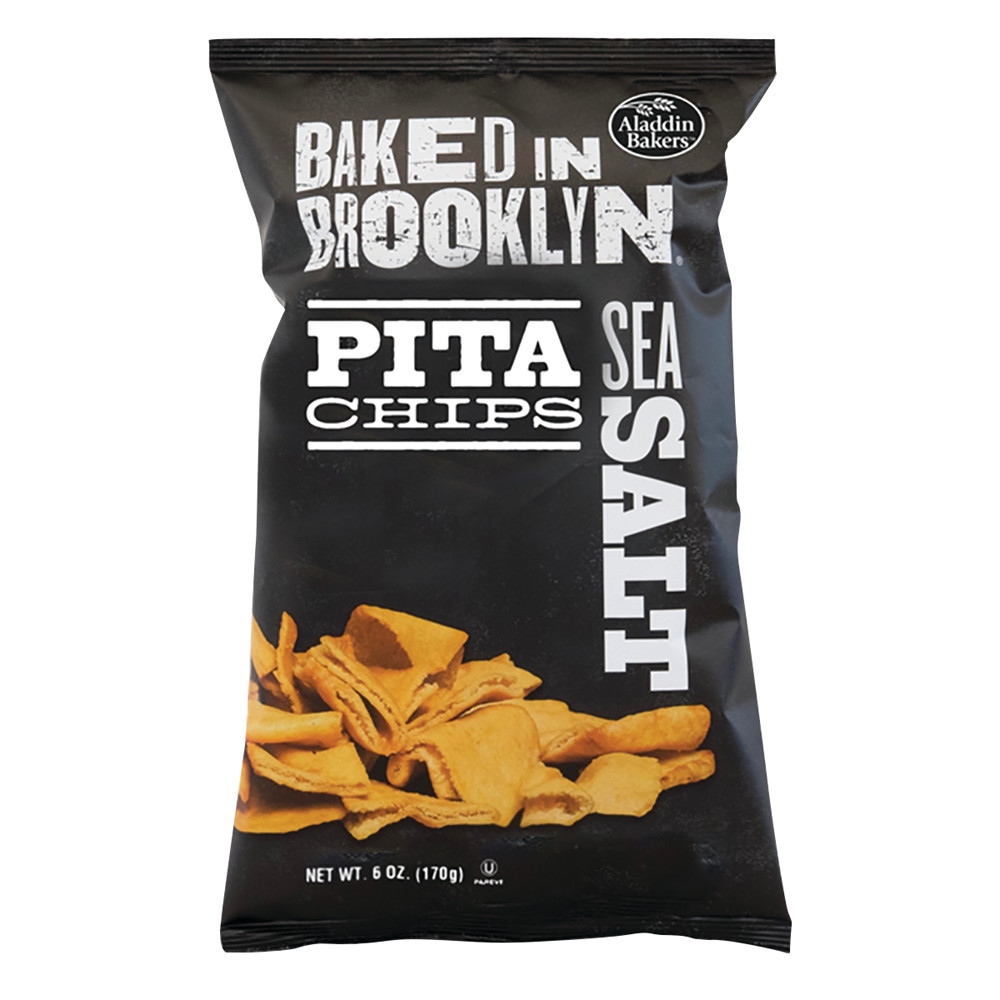 Baked in Brooklyn Sea Salt Pita Chips 6 oz Bag Nassau Candy