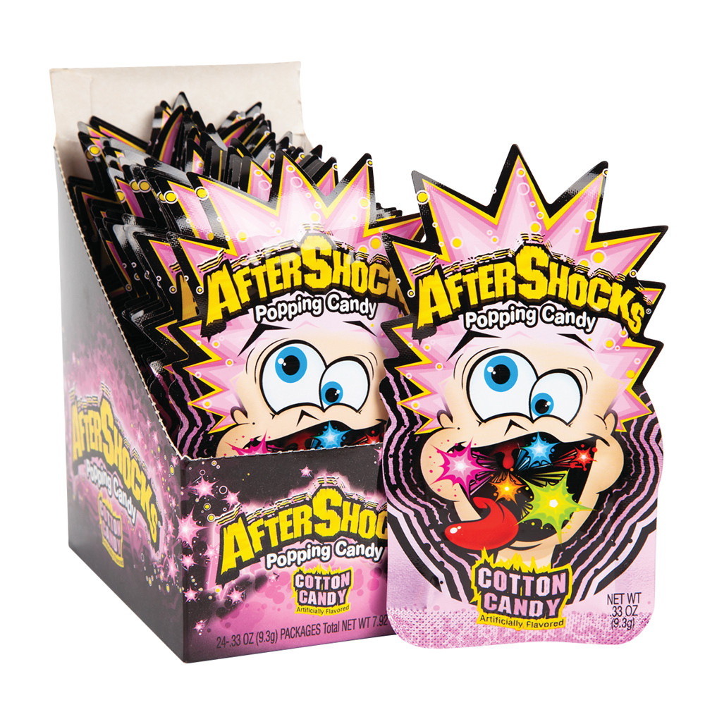 Aftershocks Popping Candy Cotton Candy Minis 0.33 Oz | Nassau Candy