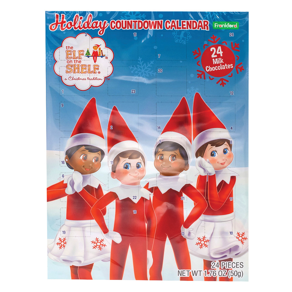 Elf on a Shelf Advent Calendar Milk Chocolate 1.76 oz Nassau Candy