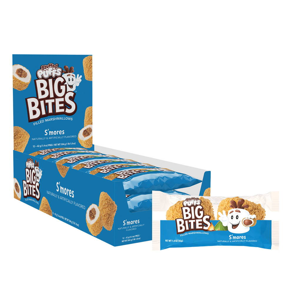 Stuffed Puffs Big Bites Marshmallow S'mores Twin Pack 1.4 oz