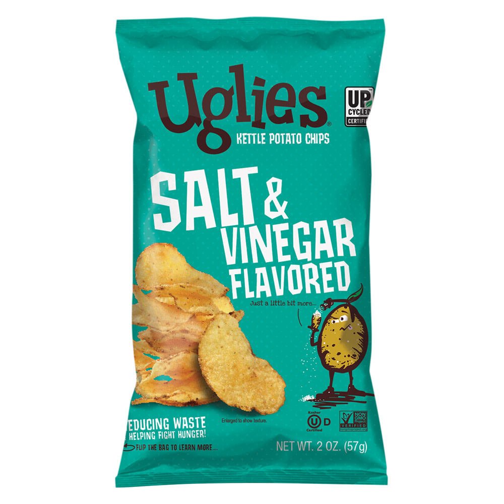 Uglies Salt & Vinegar Kettle Potato Chips 2 oz Bag Nassau Candy