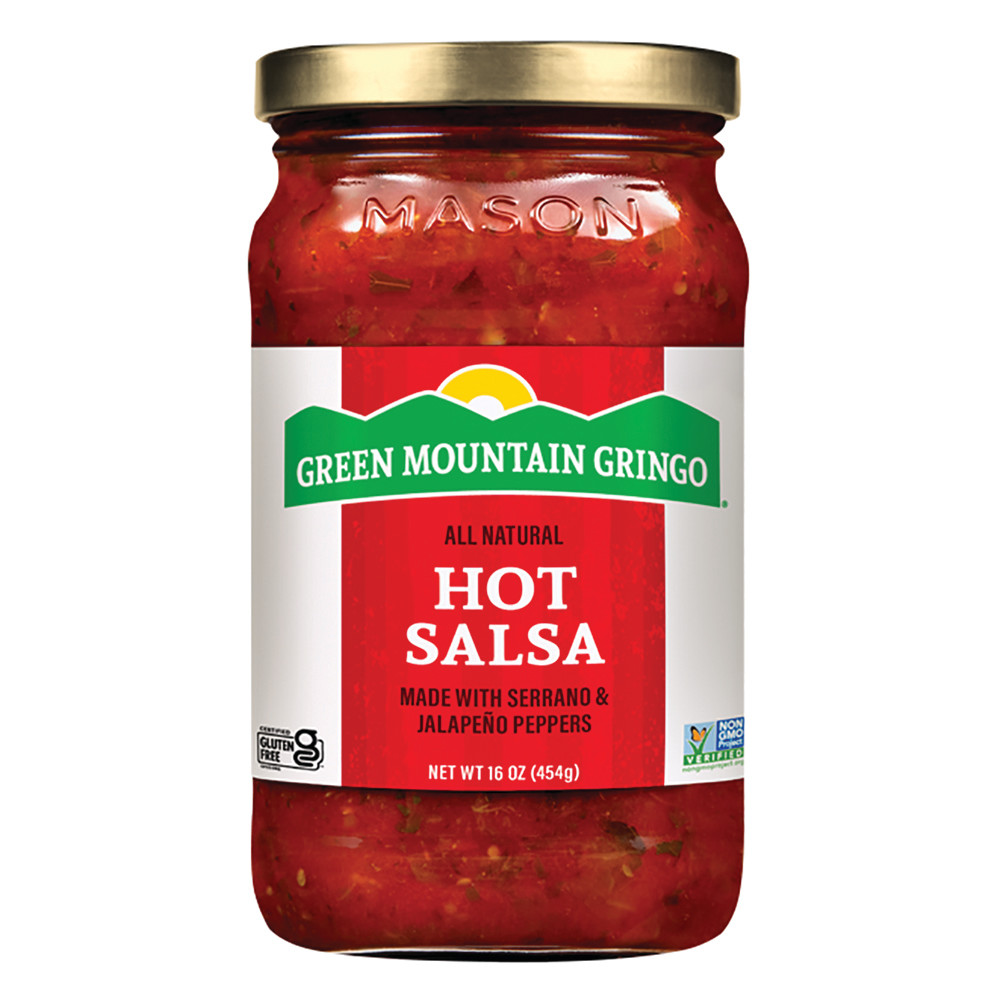 Green Mountain Gringo Hot Salsa 16 Oz Jar Nassau Candy