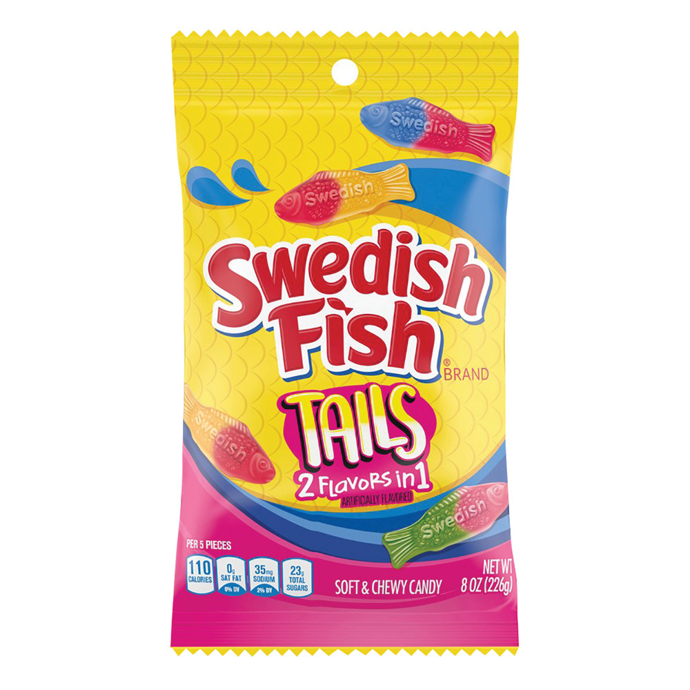 Swedish Fish Tails 8 oz Peg Bag