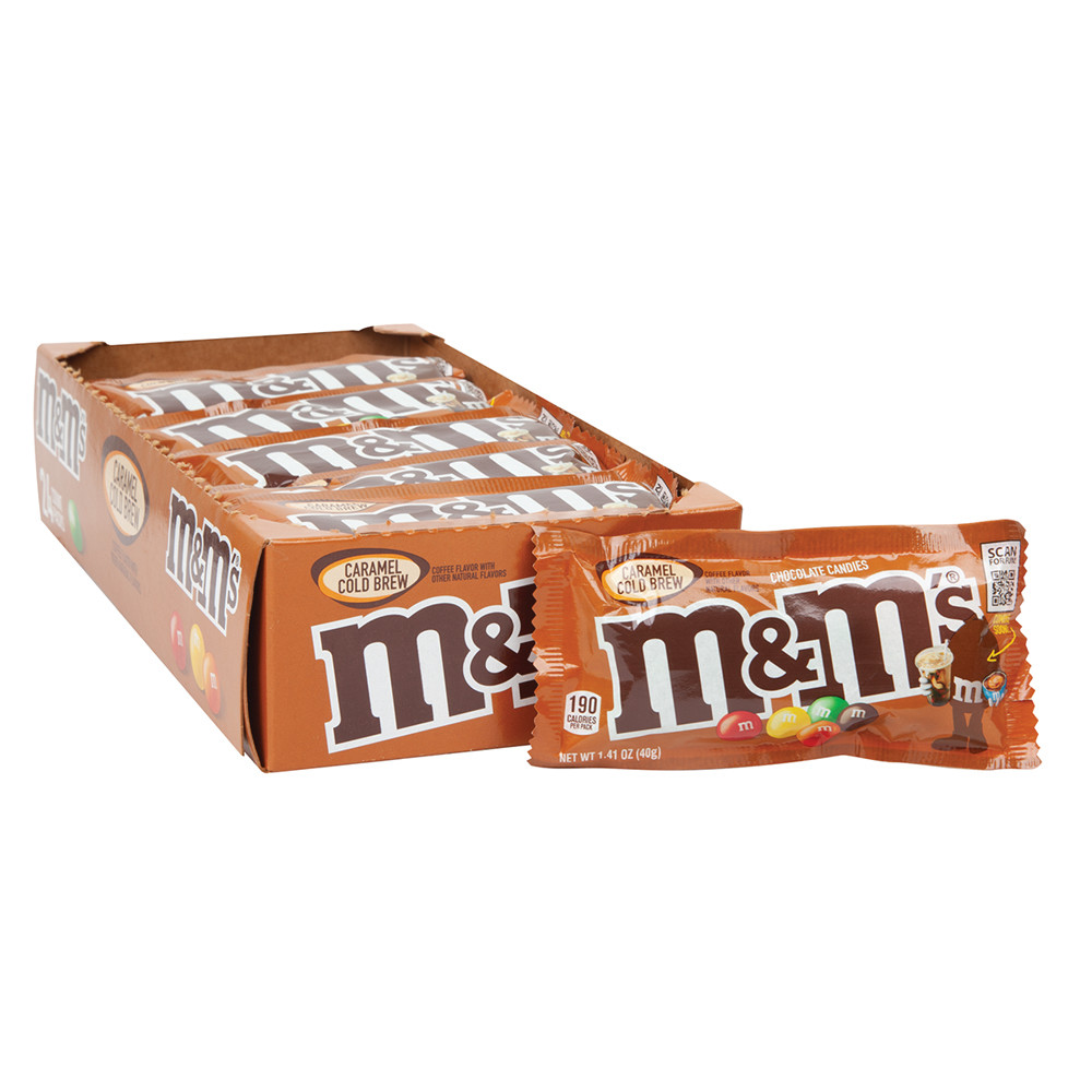 M&M's Caramel Cold Brew Milk Chocolate Candy, Share Size - 2.83 Oz